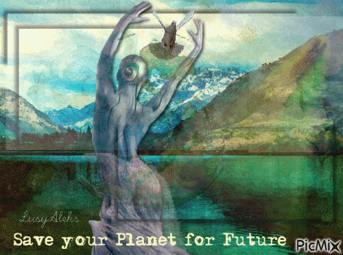Save your Planet for Future - GIF animé gratuit