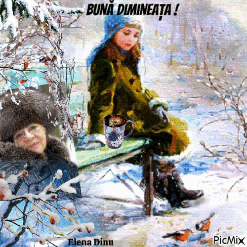Elena Dinu - Бесплатный анимированный гифка