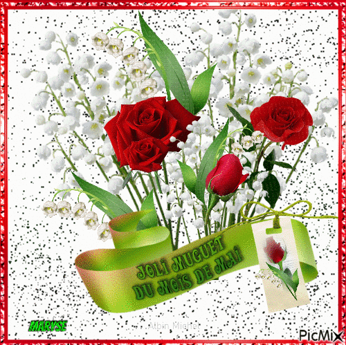 bouquet de mai - Darmowy animowany GIF