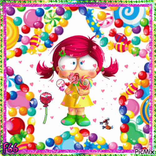 Mini Miss aux bonbons - GIF animasi gratis