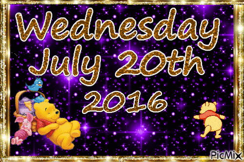 WEDNESDAY JULY 20TH,2016 - Bezmaksas animēts GIF