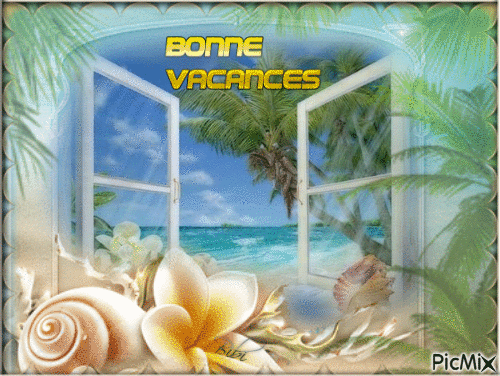 BONNES VACANCES - GIF animé gratuit