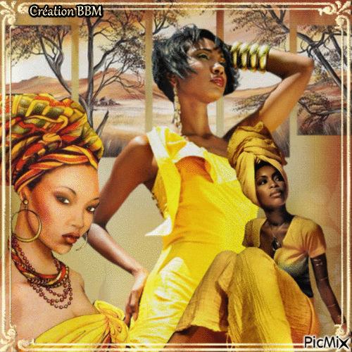 Belles Africaines par BBM - GIF animé gratuit
