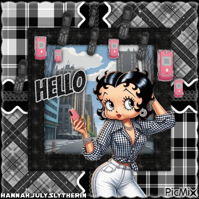 {-}Betty Boop - Hello in the Big City{-} - Gratis animeret GIF