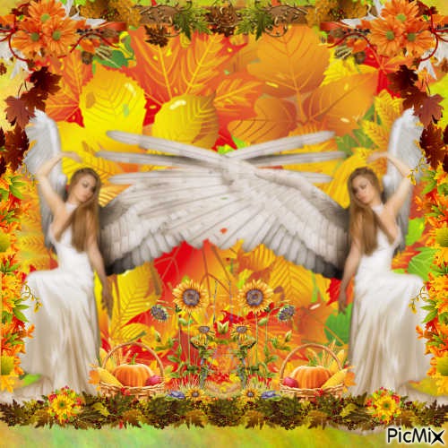 autumn angels - PNG gratuit