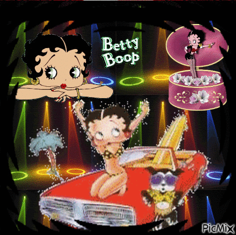 Betty Boop vedette d'un soir - 免费动画 GIF