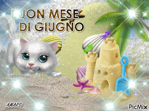 BUON MESE DI GIUGNO - 免费动画 GIF