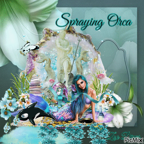 Spraying Orca - 無料のアニメーション GIF