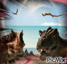 Динозавры - Darmowy animowany GIF