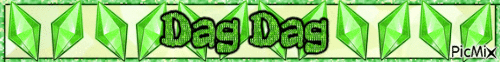 Sims: Dag Dag Banner 1 - Zdarma animovaný GIF