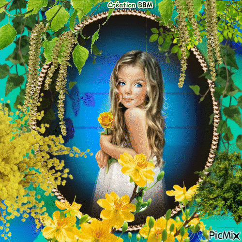 Portrait fillette par BBM - Besplatni animirani GIF