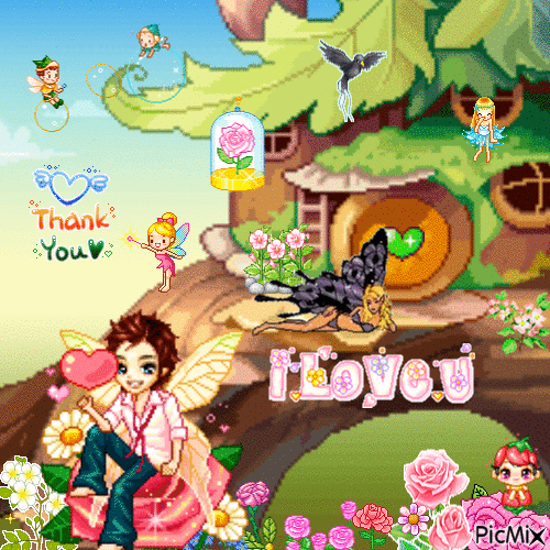 Fairy Thanks ! - 免费动画 GIF
