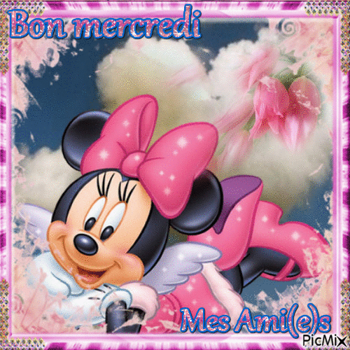 Minnie dans les nuages - Free animated GIF