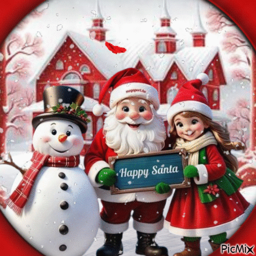 Happy Santa - Бесплатни анимирани ГИФ