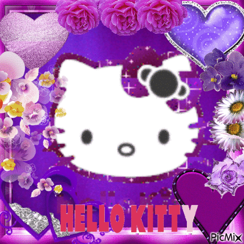 Hello violet - Безплатен анимиран GIF