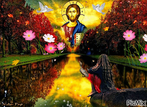 The blessing of Christ - Ingyenes animált GIF