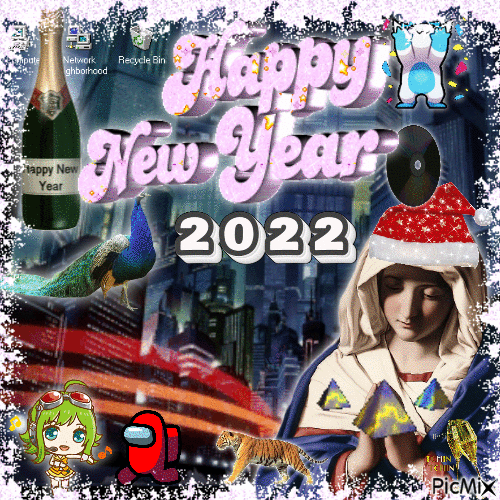 Happy New Year 2022 - Бесплатни анимирани ГИФ