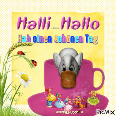 Halli-Hallo - Animovaný GIF zadarmo