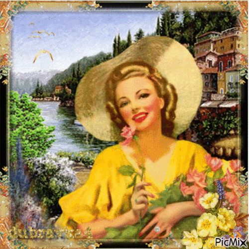 Vintage lady! 05/08/21 - Δωρεάν κινούμενο GIF