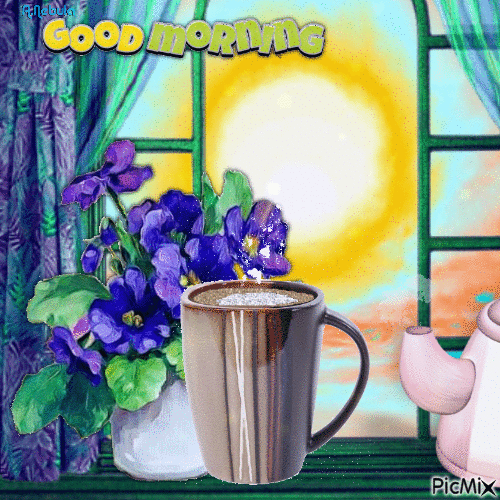 Morning coffee-contest - GIF animado gratis