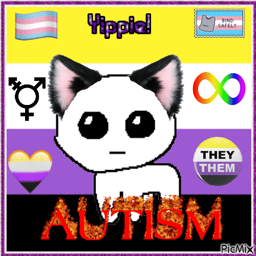 Nonbinary Autism Creature - Free animated GIF