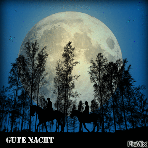 Gute Nacht - Ingyenes animált GIF