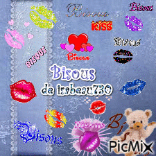 bisous bisous - Zdarma animovaný GIF