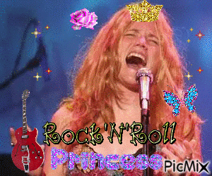 Morgan Hallet as a Rock n Roll Princess - Kostenlose animierte GIFs