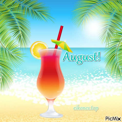 August! - png gratis
