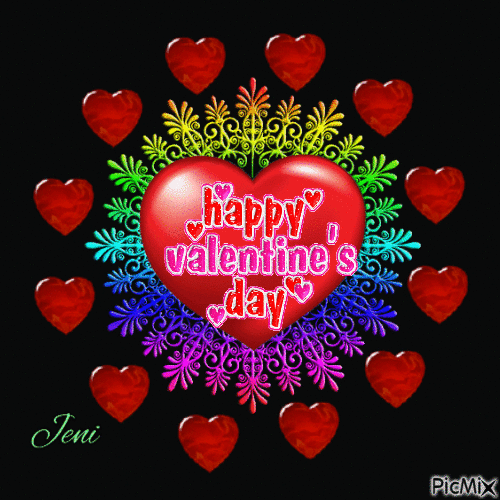 Happy valentines day - Бесплатный анимированный гифка