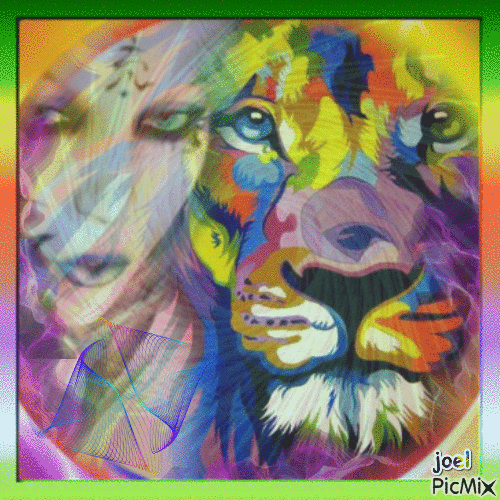 couleur de lion - Gratis animerad GIF