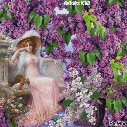 La belle et les lilas par BBM - Gratis geanimeerde GIF
