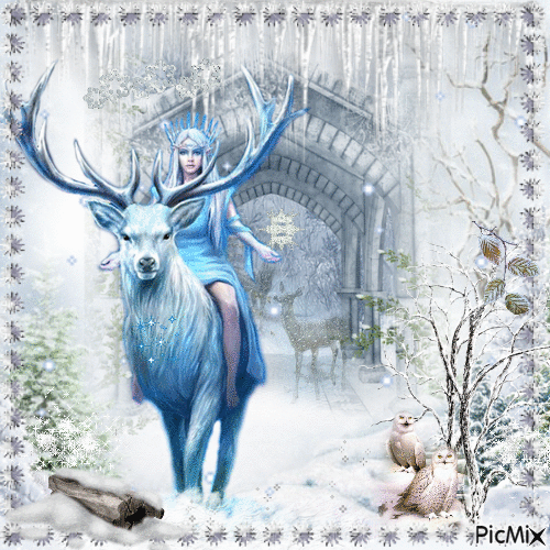Reine des neiges - Ilmainen animoitu GIF