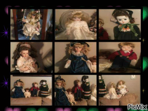 Antique Dolls - Free animated GIF