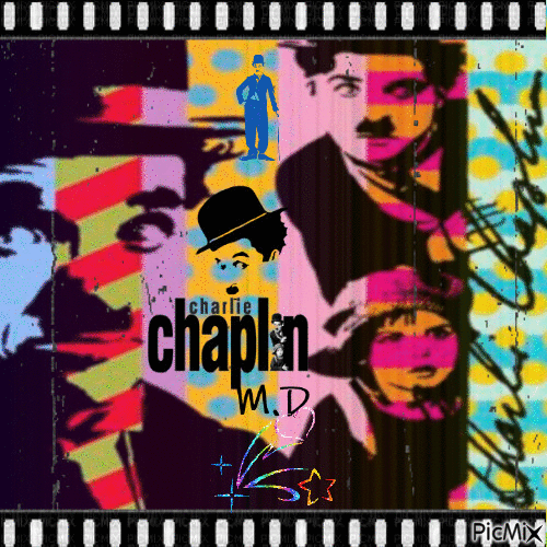 Charli Chaplin - Animovaný GIF zadarmo