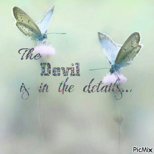 The Devil is in the details... - 免费动画 GIF