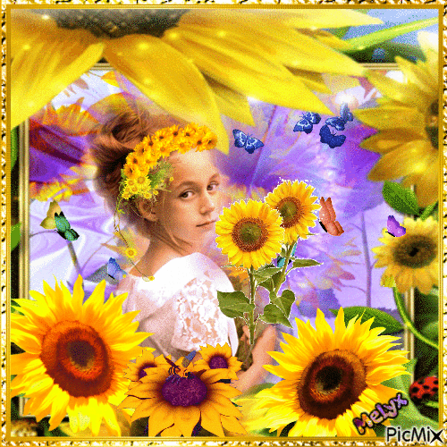 petite sunflower - Ingyenes animált GIF