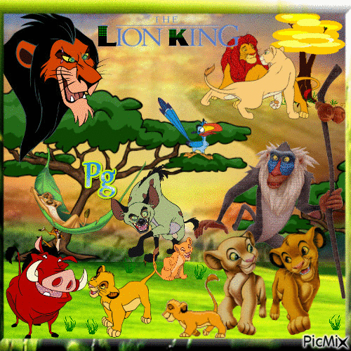 Le Roi Lion - GIF animado grátis