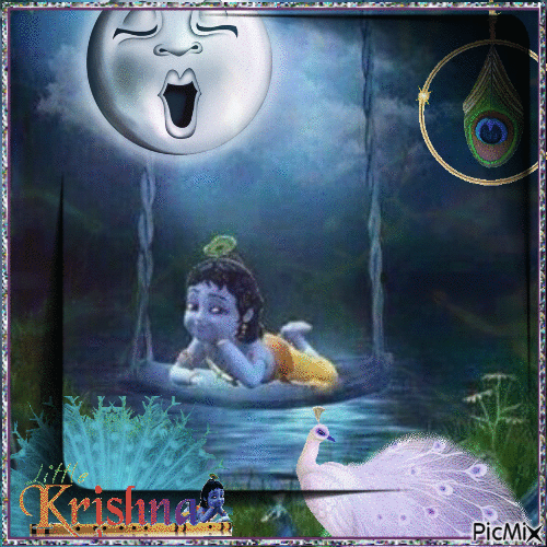 Pequeño Krishna - Безплатен анимиран GIF