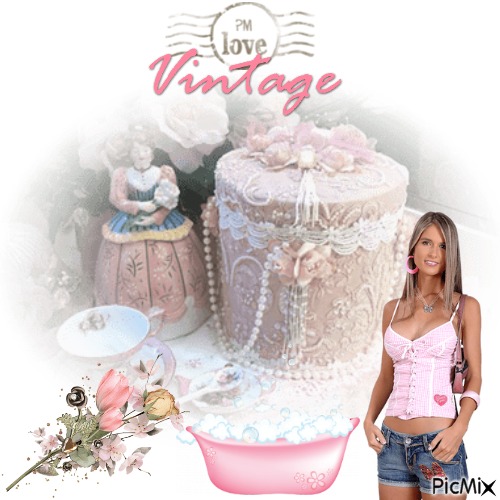 PM Love Vintage - PNG gratuit