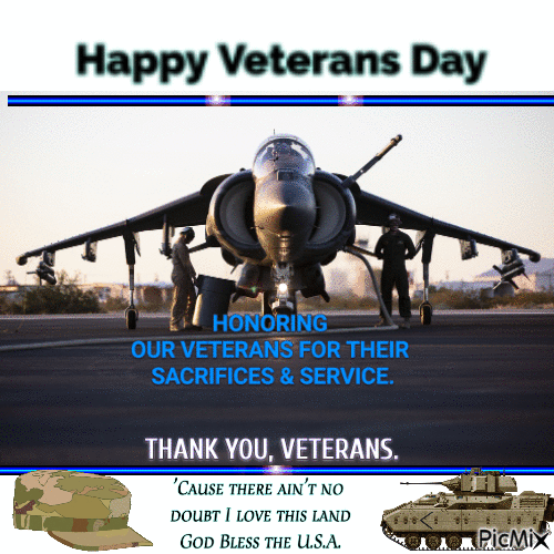 Happy Veterans Day - Δωρεάν κινούμενο GIF