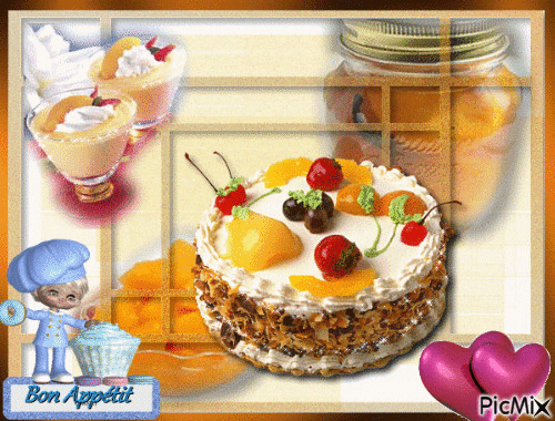 le dessert - Бесплатный анимированный гифка
