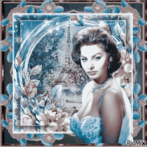 Sophia Loren, Actrice Italienne - Besplatni animirani GIF