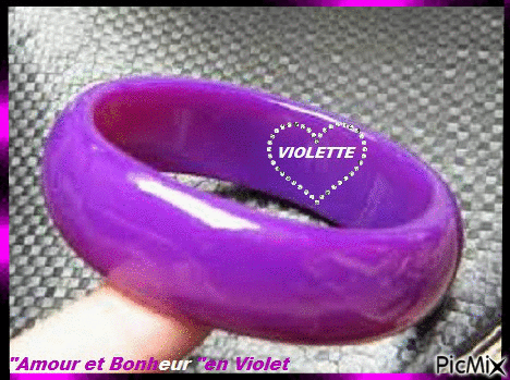 Amour et bonheur en violet - Free animated GIF