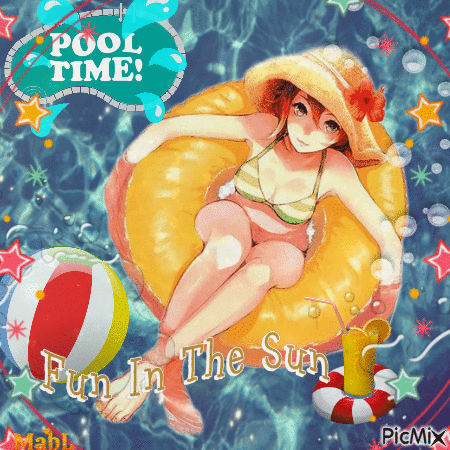 Pool Time - 無料のアニメーション GIF