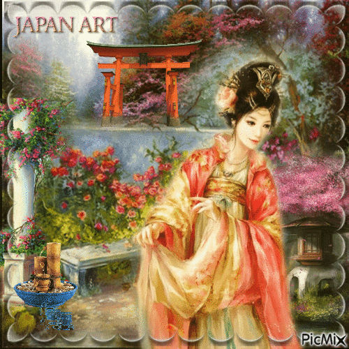 Art du Japon - Бесплатный анимированный гифка