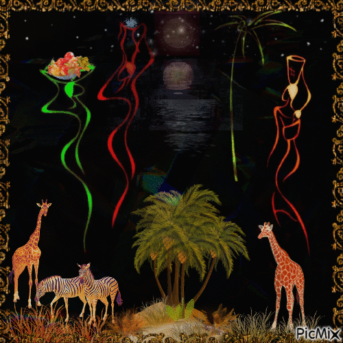 Nuit africaine.T Markovtseva - Free animated GIF