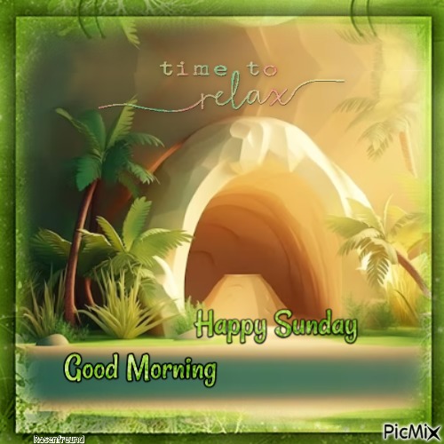 Happy Sunday--Good Morning - Free PNG