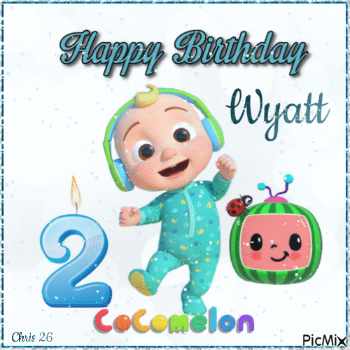 Happy Birthday Wyatt (our great Nephew) - Zdarma animovaný GIF
