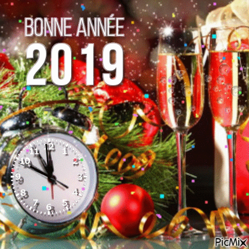 Bonne année 2019 - Ücretsiz animasyonlu GIF